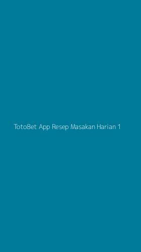 Tampilan Antarmuka Aplikasi Toto8et App Resep Masakan Harian - 1