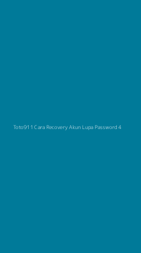 Tampilan Antarmuka Aplikasi Toto911 Cara Recovery Akun Lupa Password - 4