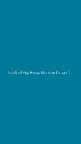 Tampilan Antarmuka Aplikasi Toto988 App Resep Masakan Harian - 1