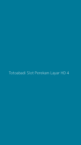 Tampilan Antarmuka Aplikasi Totoabadi Slot Perekam Layar Hd - 4