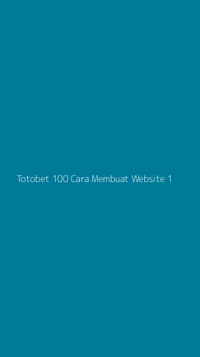 Tampilan Antarmuka Aplikasi Totobet 100 Cara Membuat Website - 1