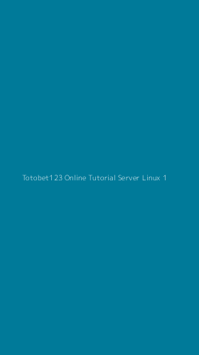 Tampilan Antarmuka Aplikasi Totobet123 Online Tutorial Server Linux - 1