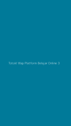 Tampilan Antarmuka Aplikasi Totokl Wap Platform Belajar Online - 3