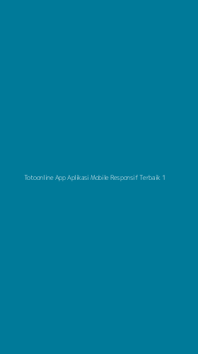 Tampilan Antarmuka Aplikasi Totoonline App Aplikasi Mobile Responsif Terbaik - 1