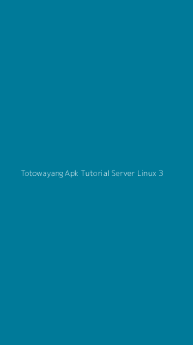 Tampilan Antarmuka Aplikasi Totowayang Apk Tutorial Server Linux - 3