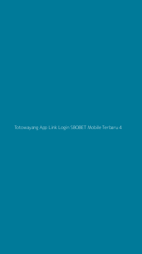 Tampilan Antarmuka Aplikasi Totowayang App Link Login Sbobet Mobile Terbaru - 4