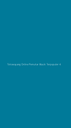 Tampilan Antarmuka Aplikasi Totowayang Online Pemutar Musik Terpopuler - 4