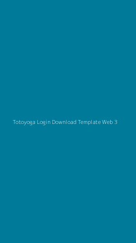Tampilan Antarmuka Aplikasi Totoyoga Login Download Template Web - 3