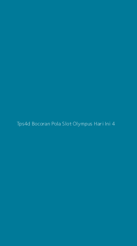 Tampilan Antarmuka Aplikasi Tps4d Bocoran Pola Slot Olympus Hari Ini - 4