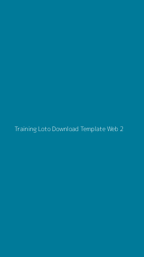 Tampilan Antarmuka Aplikasi Training Loto Download Template Web - 2