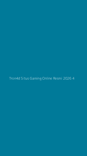Tampilan Antarmuka Aplikasi Tron4d Situs Gaming Online Resmi 2026 - 4