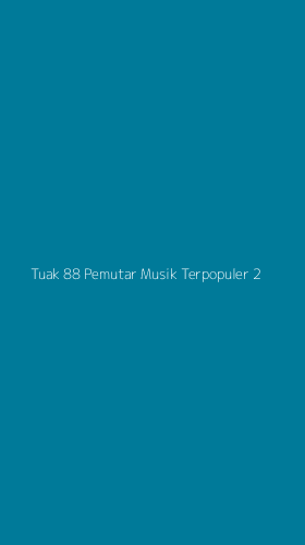 Tampilan Antarmuka Aplikasi Tuak 88 Pemutar Musik Terpopuler - 2