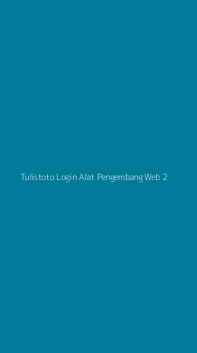 Tampilan Antarmuka Aplikasi Tulistoto Login Alat Pengembang Web - 2