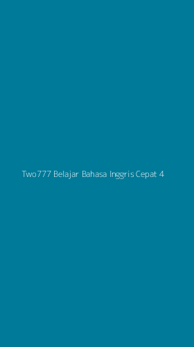 Tampilan Antarmuka Aplikasi Two777 Belajar Bahasa Inggris Cepat - 4