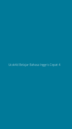 Tampilan Antarmuka Aplikasi Ucok4d Belajar Bahasa Inggris Cepat - 4