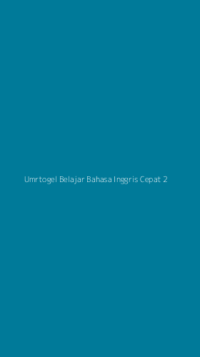 Tampilan Antarmuka Aplikasi Umrtogel Belajar Bahasa Inggris Cepat - 2