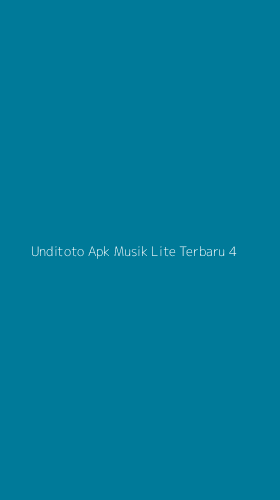 Tampilan Antarmuka Aplikasi Unditoto Apk Musik Lite Terbaru - 4