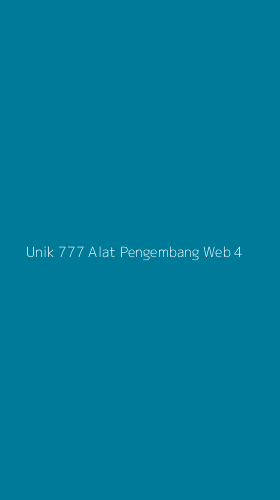 Tampilan Antarmuka Aplikasi Unik 777 Alat Pengembang Web - 4