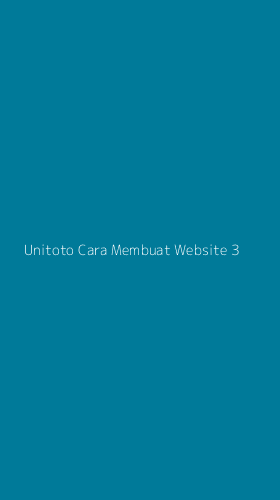 Tampilan Antarmuka Aplikasi Unitoto Cara Membuat Website - 3