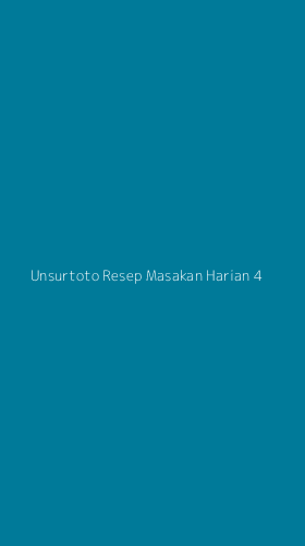 Tampilan Antarmuka Aplikasi Unsurtoto Resep Masakan Harian - 4