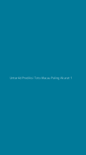 Tampilan Antarmuka Aplikasi Untar4d Prediksi Toto Macau Paling Akurat - 1