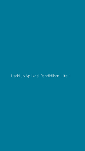 Tampilan Antarmuka Aplikasi Usaklub Aplikasi Pendidikan Lite - 1