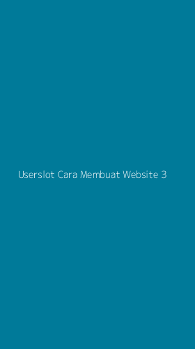 Tampilan Antarmuka Aplikasi Userslot Cara Membuat Website - 3