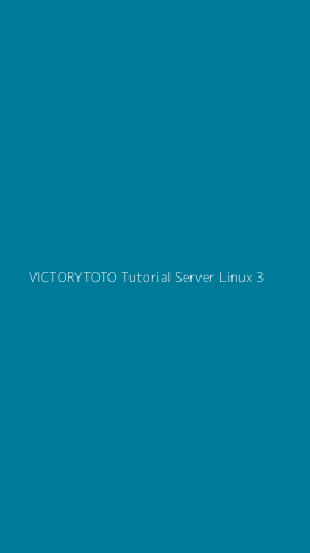 Tampilan Antarmuka Aplikasi Victorytoto Tutorial Server Linux - 3