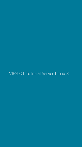 Tampilan Antarmuka Aplikasi Vipslot Tutorial Server Linux - 3