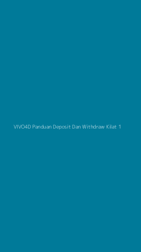 Tampilan Antarmuka Aplikasi Vivo4d Panduan Deposit Dan Withdraw Kilat - 1