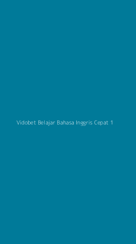 Tampilan Antarmuka Aplikasi Vidobet Belajar Bahasa Inggris Cepat - 1