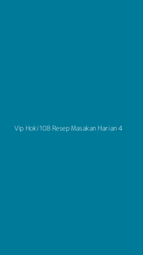 Tampilan Antarmuka Aplikasi Vip Hoki108 Resep Masakan Harian - 4