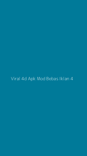 Tampilan Antarmuka Aplikasi Viral 4d Apk Mod Bebas Iklan - 4