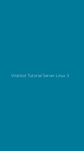 Tampilan Antarmuka Aplikasi Viralslot Tutorial Server Linux - 3