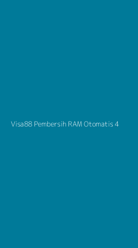 Tampilan Antarmuka Aplikasi Visa88 Pembersih Ram Otomatis - 4