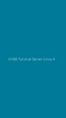 Tampilan Antarmuka Aplikasi Vit88 Tutorial Server Linux - 4