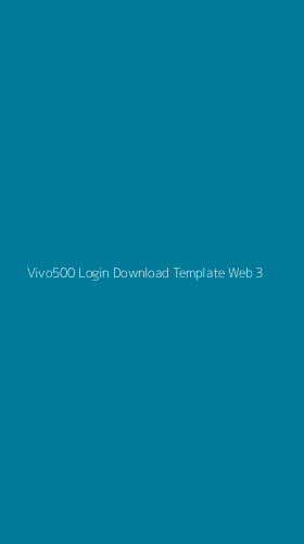 Tampilan Antarmuka Aplikasi Vivo500 Login Download Template Web - 3