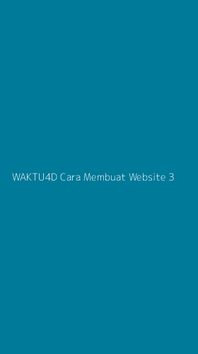 Tampilan Antarmuka Aplikasi Waktu4d Cara Membuat Website - 3