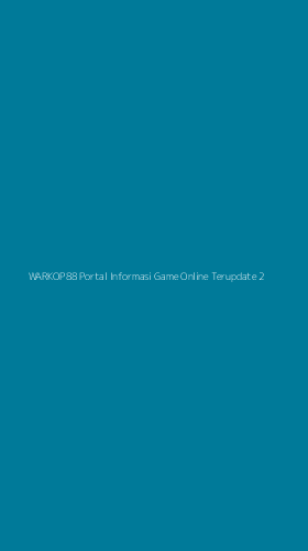 Tampilan Antarmuka Aplikasi Warkop88 Portal Informasi Game Online Terupdate - 2