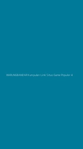 Tampilan Antarmuka Aplikasi Warungbandar Kumpulan Link Situs Game Populer - 4
