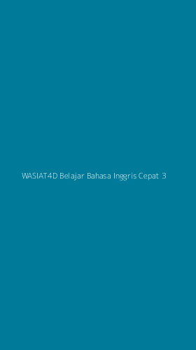Tampilan Antarmuka Aplikasi Wasiat4d Belajar Bahasa Inggris Cepat - 3