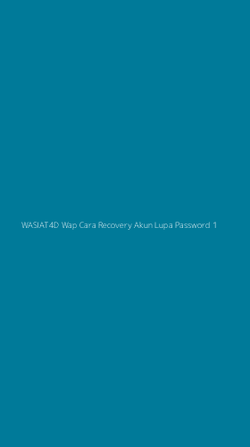 Tampilan Antarmuka Aplikasi Wasiat4d Wap Cara Recovery Akun Lupa Password - 1