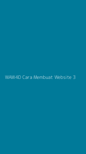 Tampilan Antarmuka Aplikasi Waw4d Cara Membuat Website - 3