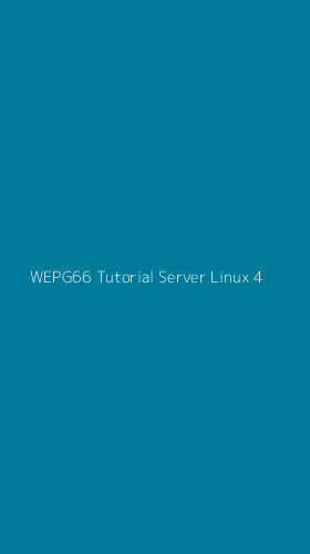 Tampilan Antarmuka Aplikasi Wepg66 Tutorial Server Linux - 4