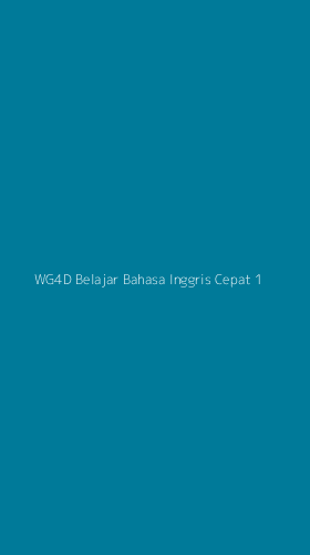 Tampilan Antarmuka Aplikasi Wg4d Belajar Bahasa Inggris Cepat - 1