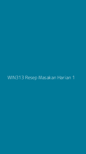 Tampilan Antarmuka Aplikasi Win313 Resep Masakan Harian - 1