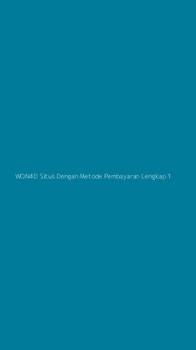 Tampilan Antarmuka Aplikasi Won4d Situs Dengan Metode Pembayaran Lengkap - 1