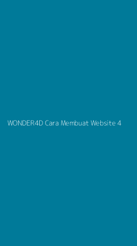 Tampilan Antarmuka Aplikasi Wonder4d Cara Membuat Website - 4