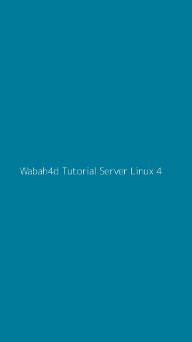 Tampilan Antarmuka Aplikasi Wabah4d Tutorial Server Linux - 4