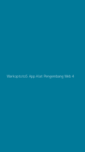Tampilan Antarmuka Aplikasi Warkoptoto5 App Alat Pengembang Web - 4